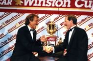 Richard Petty (left) with fellow seven-time champ Dale Earnhardt Sr. (right) in 1994 - Source: Getty
